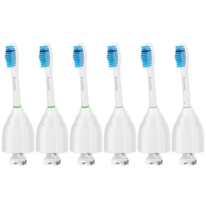 Brushmo e-Series Electric Sonic Toothbrush - Rechargeable Screw-On Electronic Tooth Brush for Adults with 3 Modes & Timer - IPX7 Waterproof, Long-Lasting Battery & Wireless Charging Base - White