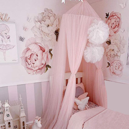 ESUPPORT Dome Princess Bed Canopy Round Lace Mosquito Net Play Tent Hanging House Decoration Netting Curtains