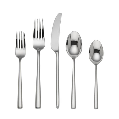 Kate Spade New York Malmo 20-Piece Flatware Set, 4.30 LB, Metallic