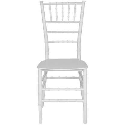 Flash Furniture HERCULES Series White Resin Stacking Chiavari Chair