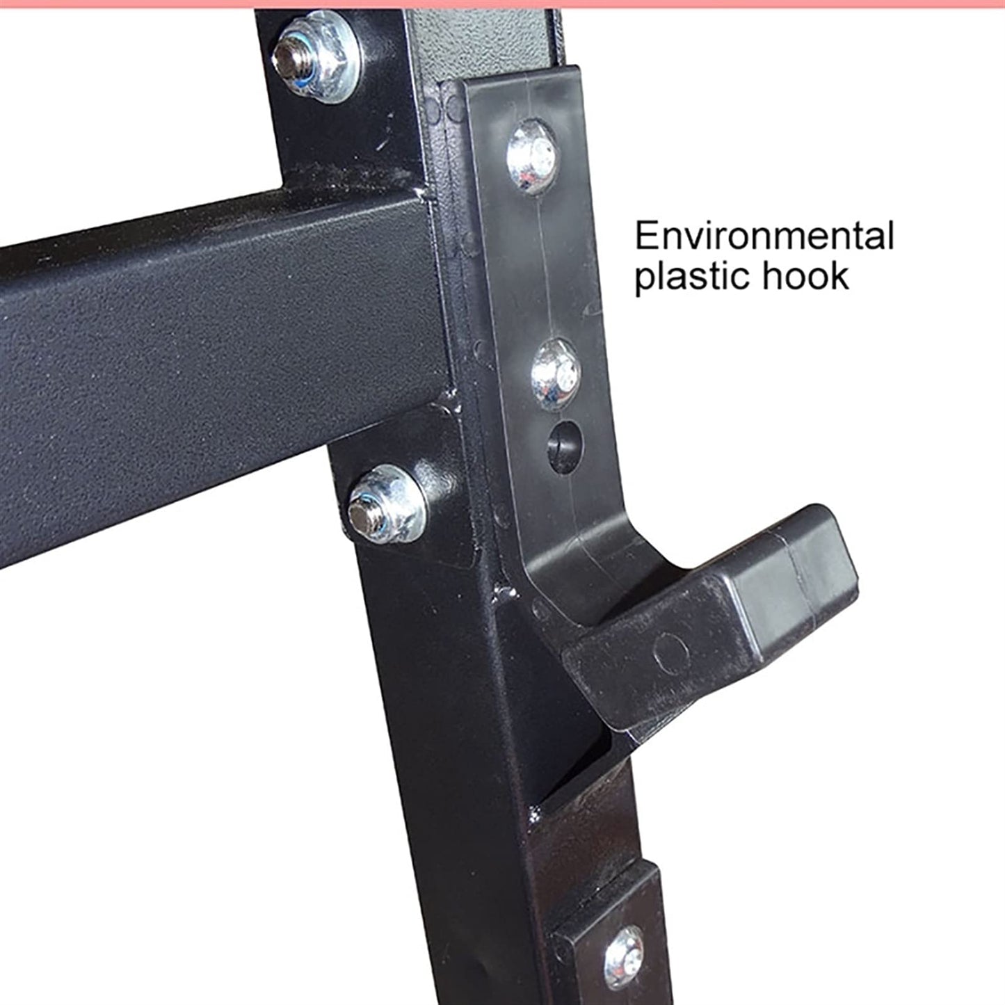 ZOCWJK 4-Tier Barbell Storage Stand, Barbell Rack, Commercial Fixed Dumbbell Storage Display Holder, Fitness Equipment Storage Rack