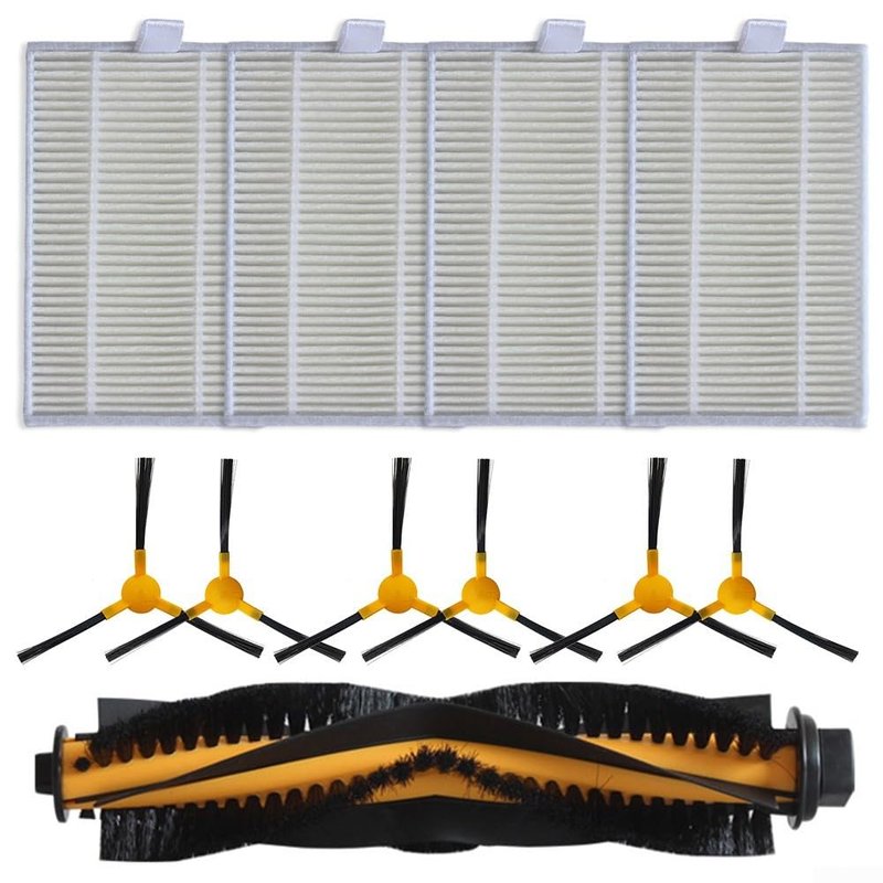 Vacuum Replacement Parts for bObsweep PetHair for SLAM Robot Vacuum Cleaner, Robotic Vacuum Cleaner Spare Accessories, Robot Vacuum Cleaner Parts Set Includes, Mop Cloths, Side Brushes