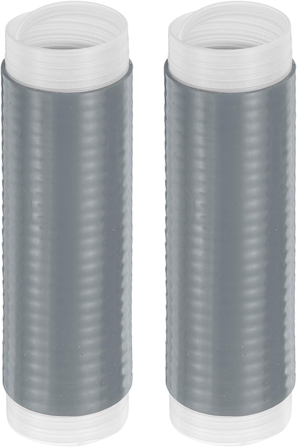uxcell 2 Pcs Silicone Pan Handle Sleeve, Heat Resistant Cover Sleeve for Cast Iron Frying Pan Handle, Grey (S)