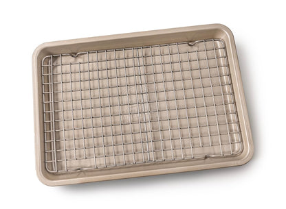 Certified Angus Beef Roasting Pan with Wire Rack – Heavy-Duty Non-Stick Perfect for Reverse Searing
