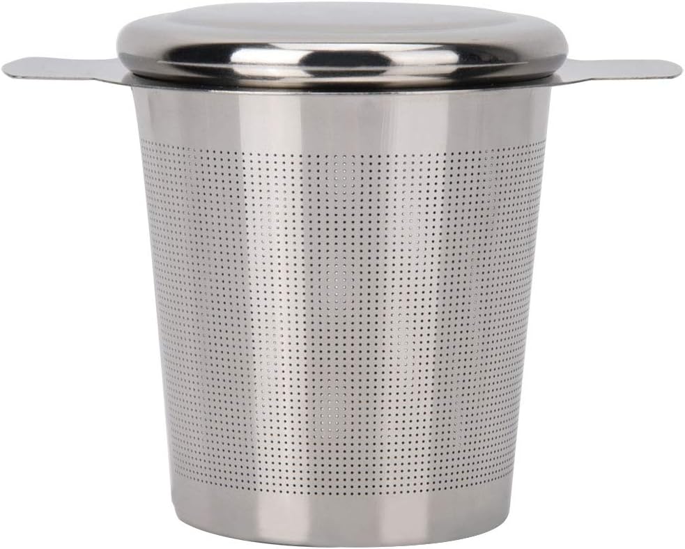 Tea Infuser Mesh Strainer, Extra Fine Stainless Steel with Double Handles for Steeping Loose Leaf Tea and Coffee