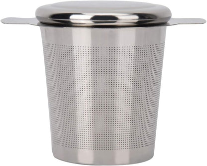 Tea Infuser Mesh Strainer, Extra Fine Stainless Steel with Double Handles for Steeping Loose Leaf Tea and Coffee