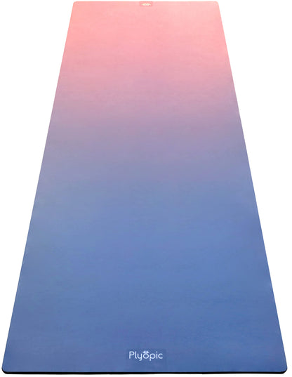 Plyopic. All In One Yoga Mat | Luxury Sweat-Grip Mat/Towel Combo | Ideal for Yoga, Hot Yoga, Bikram, Pilates, Workout & Exercise | Eco-Friendly Natural Rubber