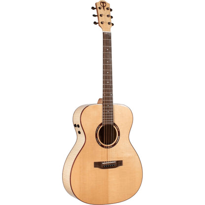 Teton 6-String Acoustic Electric Guitar, Wooden, Solid Spruce Top, Mahogany Neck, Laurel Wood Fingerboard and Bridge, Built-In Pickup and Preamp, STG130FMEPH