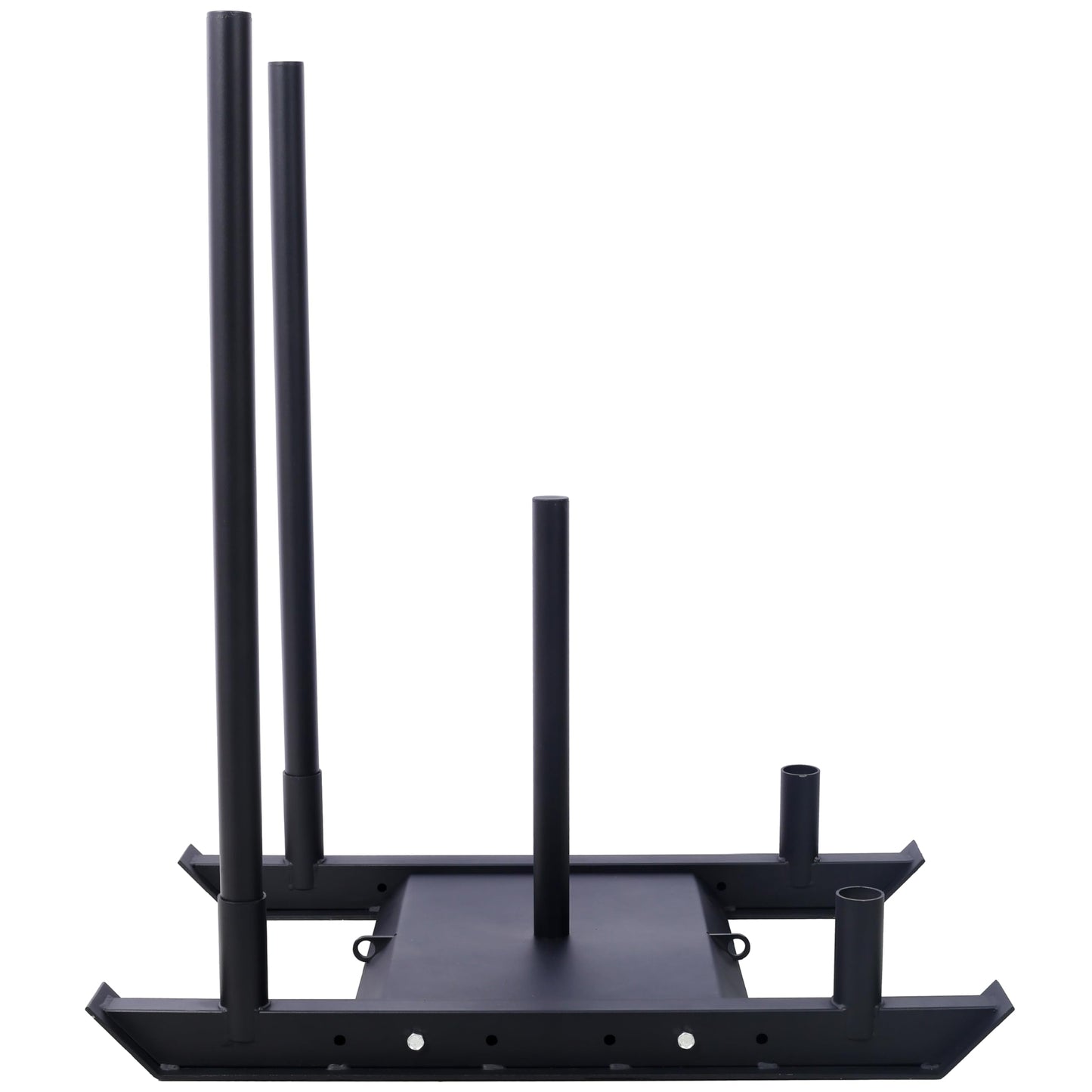 Gecheer Weight Training Pull Sled for Strength, Speed & Conditioning – Heavy-Duty Steel Fitness Sled with 2-Inch Plate Holder for Grass or Turf