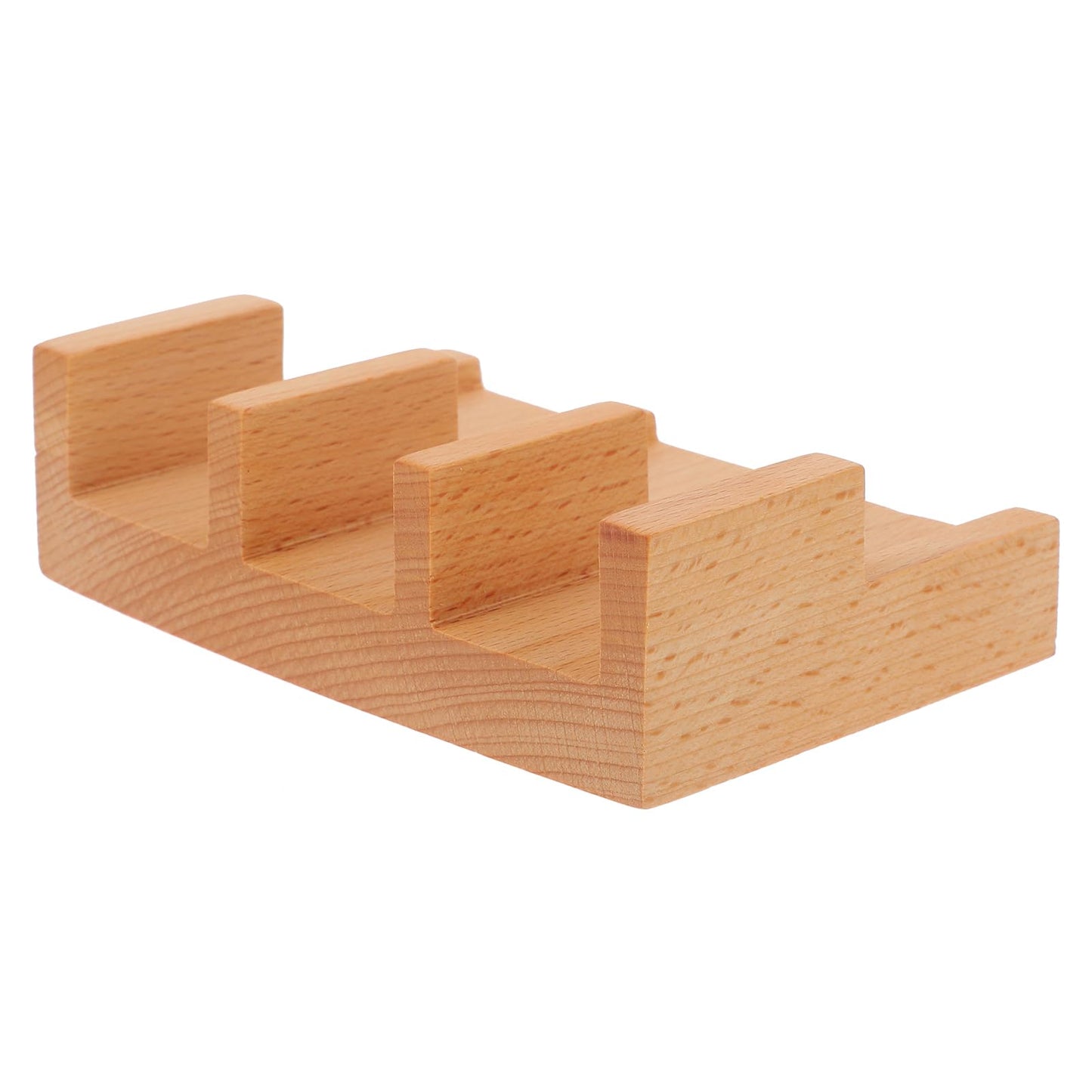 VOSAREA Sushi Taco Holder Wood Sushi Display Rack U Shaped Sashimi Plate Sushi Hand Roll Stand Sushi Platter Wood Taco Holder Sushi Taco Plate Japanese Novelty Serving Tray
