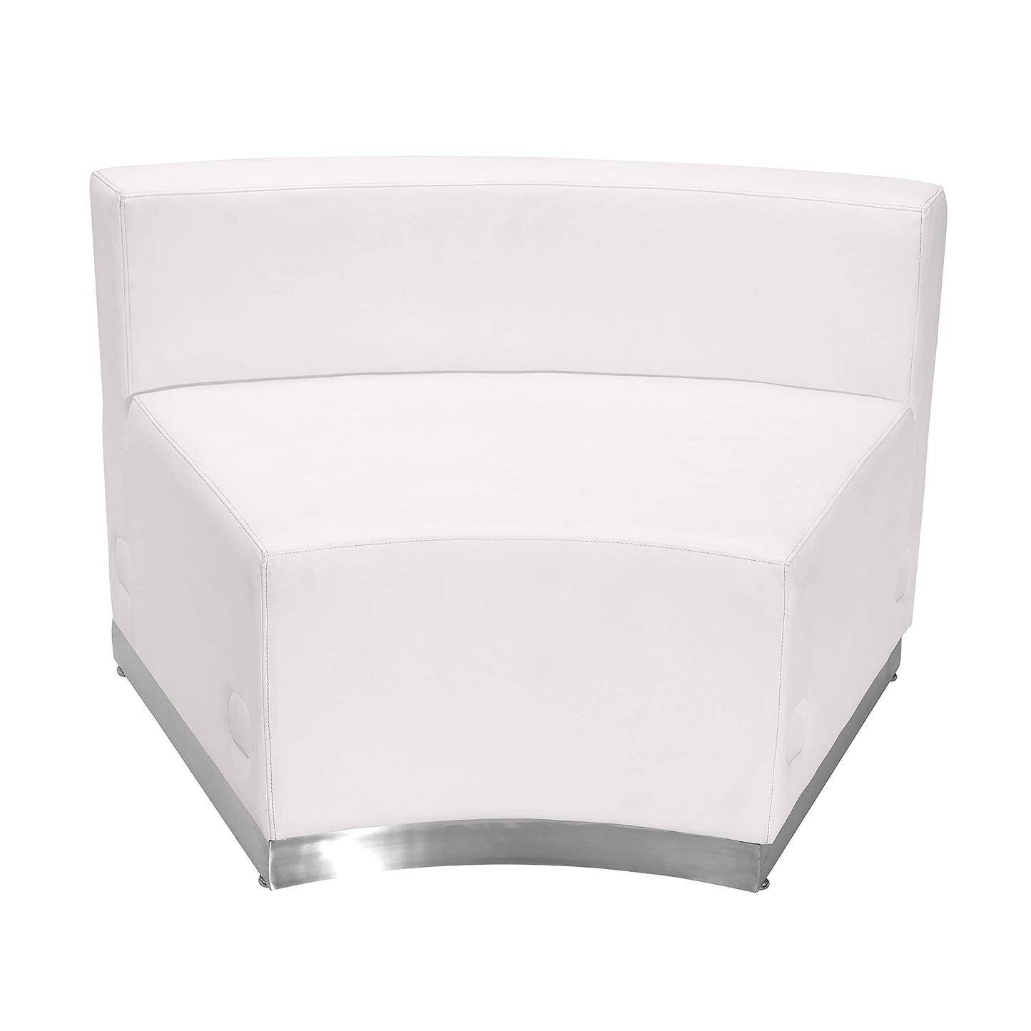 Flash Furniture HERCULES Alon Series White LeatherSoft Reception Configuration, 3 Pieces