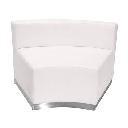 Flash Furniture HERCULES Alon Series White LeatherSoft Reception Configuration, 3 Pieces