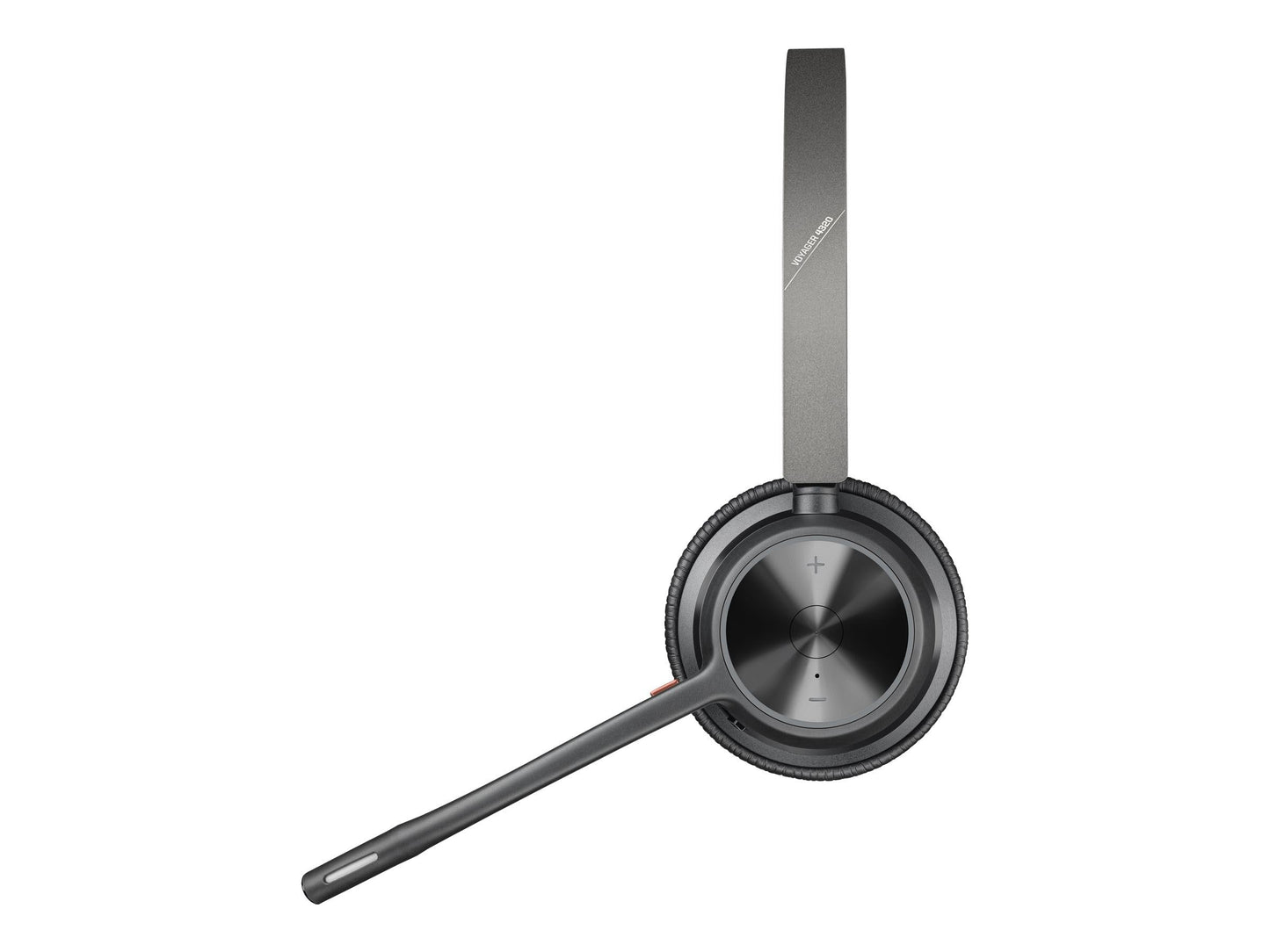 Poly - Voyager 4320 UC Wireless Headset + Charge Stand (Plantronics) - Headphones with Boom Mic - Connect to PC/Mac via USB-A Bluetooth Adapter, Cell Phone via Bluetooth - Works with Teams, Zoom &More