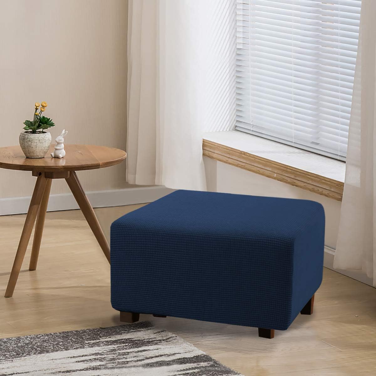 Flamingo P Ottoman Slipcovers Stretch Rectangle Folding Storage Covers Removable Footstool Protect Footrest Covers