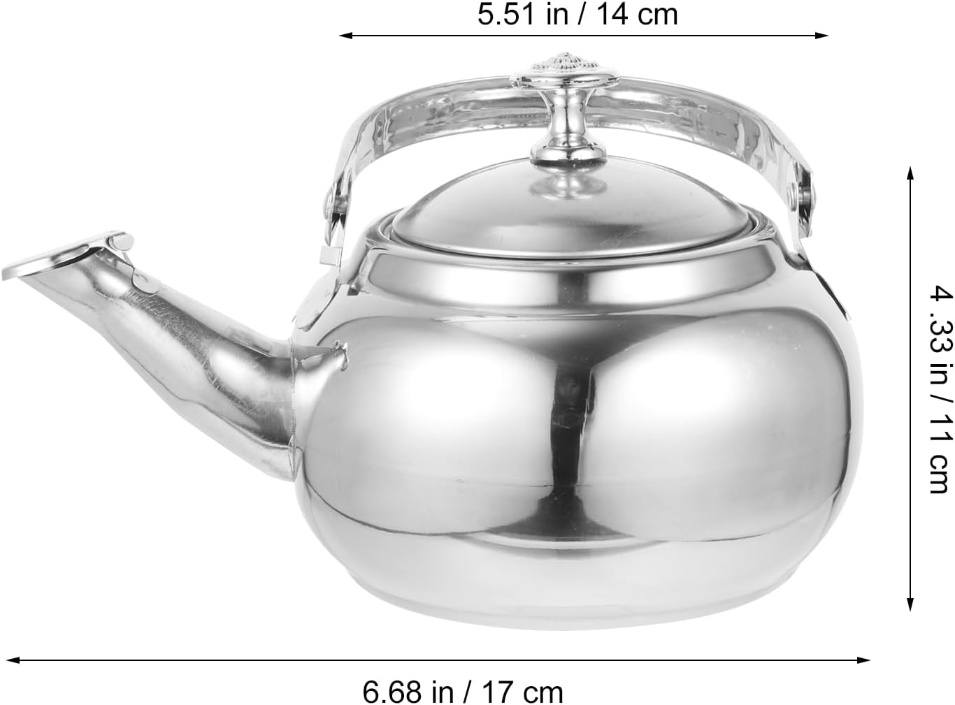 ULTECHNOVO Stainless Steel Camping Tea Kettle, Whistling Boiling Kettle for Outdoor Use