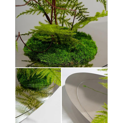 Light Luxury Hotel Living Room Table Floral Arrangement Stainless Steel Decoration Simulated Fake Plants