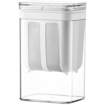 1800 ml Yogurt Strainer, Fine Mesh Greek Yogurt Strainer for Whey Separation, Homemade Cream Cheese Maker with Stainless Steel Fine Mesh Bag and Lid for Yogurt, Soybean Milk, Kefir, Juice