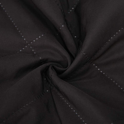 Soft Cotton Coffee Machine Dust Cover, Washable Black Cover for Home Office, 12.6 X 12.2 X 14.2 inch