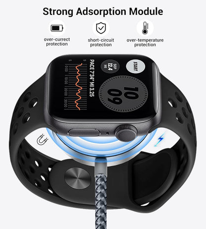 Temdan for Travel Essentials,3 in 2 USB C Cable for Apple Watch Charger/iPhone 16 Charger/Lightning,Multi Charging Cable Cord,Vacation Camping Essentials,Portable Designed for iWatch &iPhone 16-12-4FT