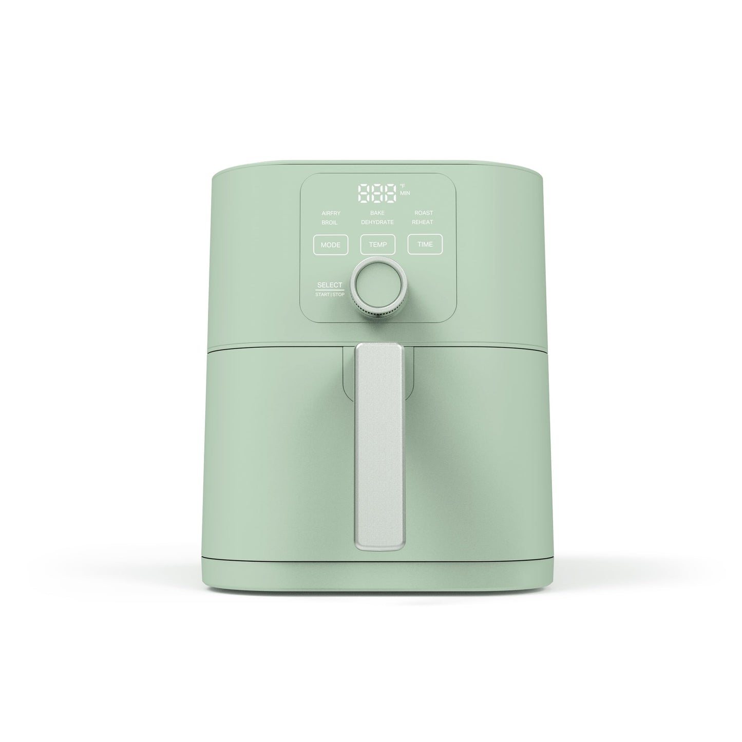 Martha Stewart 6QT Air Fryer, 6-in-1, Bake, Broil, Roast, Air Fry, Dehydrate, Reheat, Ceramic Non-Stick Basket, Crispy Results Fast, 400°F Max Temp, Shake Reminder, Auto Shut-Off, Honeydew Green