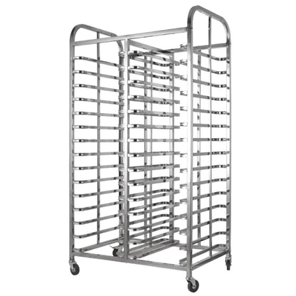 LUUYYI Bakery Bun Pan Speed Rack,Food Trays Racks Cooling carts for Commercial Baking and Bakers, Heavy Duty Stainless Steel Racking Trolley Bread Dough Pizza Baking Tray, (89.5 * 60 * 163cm