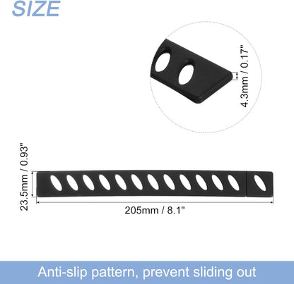 uxcell 10Pcs Knife Edge Guards, Universal Blade Covers for Kitchen, Black Plastic Knife Sheath