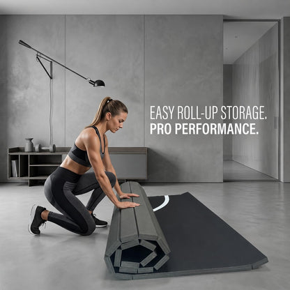 BELINOVA Advanced Shock-Absorbing Wrestling Mat – Flexi-Roll Protective Flooring for BJJ, Judo & MMA – Professional Grade Home Workout Mat for Safe Landing & Joint Support