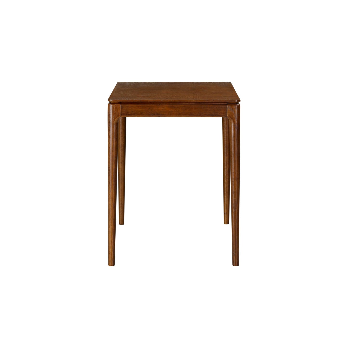 NTC Mingle Modern Wooden Rectangle Desk Table with Hidden Drawer – Waterproof & Heat Resistant, Dark Walnut