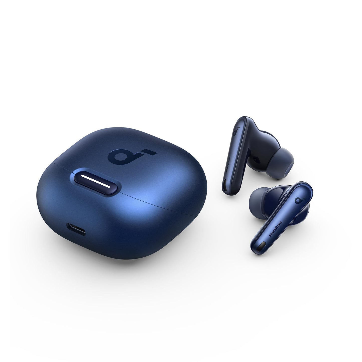 Soundcore by Anker Liberty 4 NC Wireless Earbuds, 98.5% Noise Reduction, Adaptive Noise Cancelling to Ears and Environment, Hi-Res Sound, 50H Battery, Wireless Charging, Bluetooth 5.3