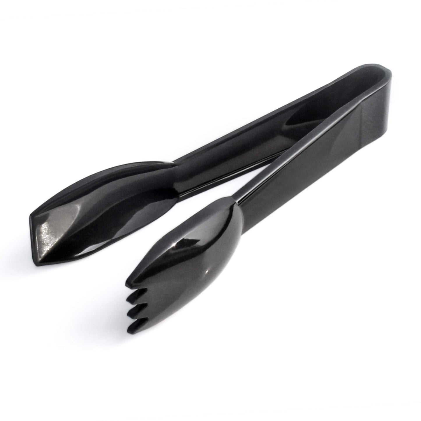 New Star Foodservice 42290 Utility Tong, High Heat Plastic, Straight Edge, 6 Inch, Set of 12, Black