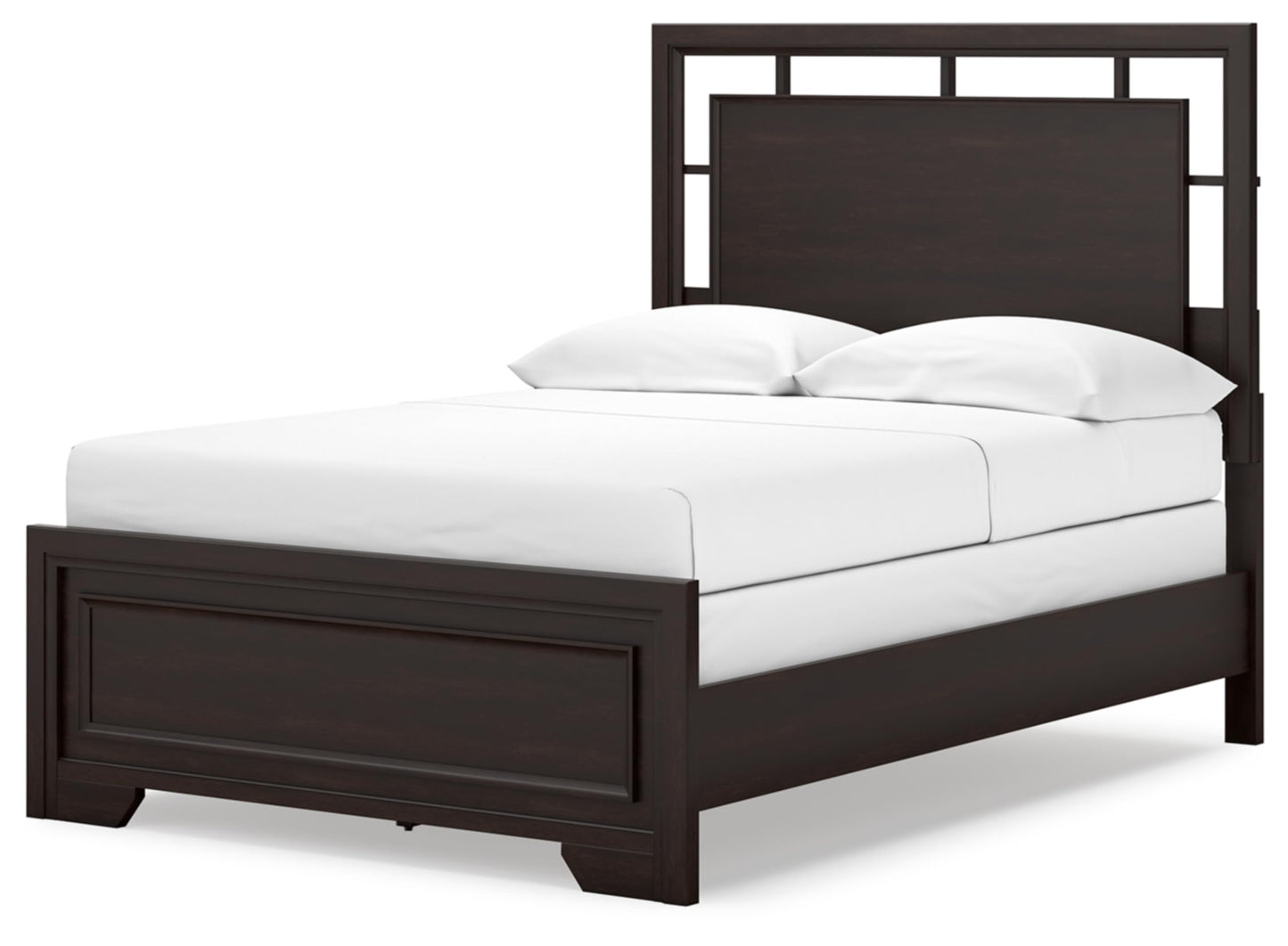 Signature Design by Ashley Covetown Traditional Full Panel Bed, Foundation or Box Spring Needed, Dark Brown