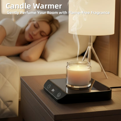 Coffee Mug Warmer & Candle Warmer 2-in-1 with Auto Shut Off - 46W Smart Electric Warmer, 6 Temperature Settings (113-158°F), Digital Timer, 4.5" Plate for WFH,Desk,Office,Home,Bedroom