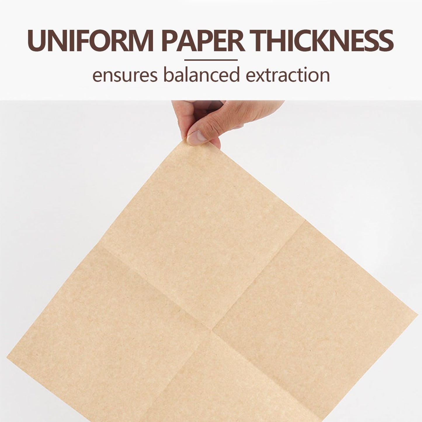 200-Pack Unbleached Cone Coffee Filters – Pre-Folded, Extra Thick Natural Paper for Smooth Brew, Fits All Pour-Over Brewers