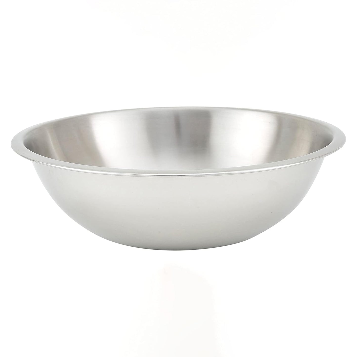 Winco Heavy-Duty Mixing Bowl, 4-Quart, Medium Stainless Steel