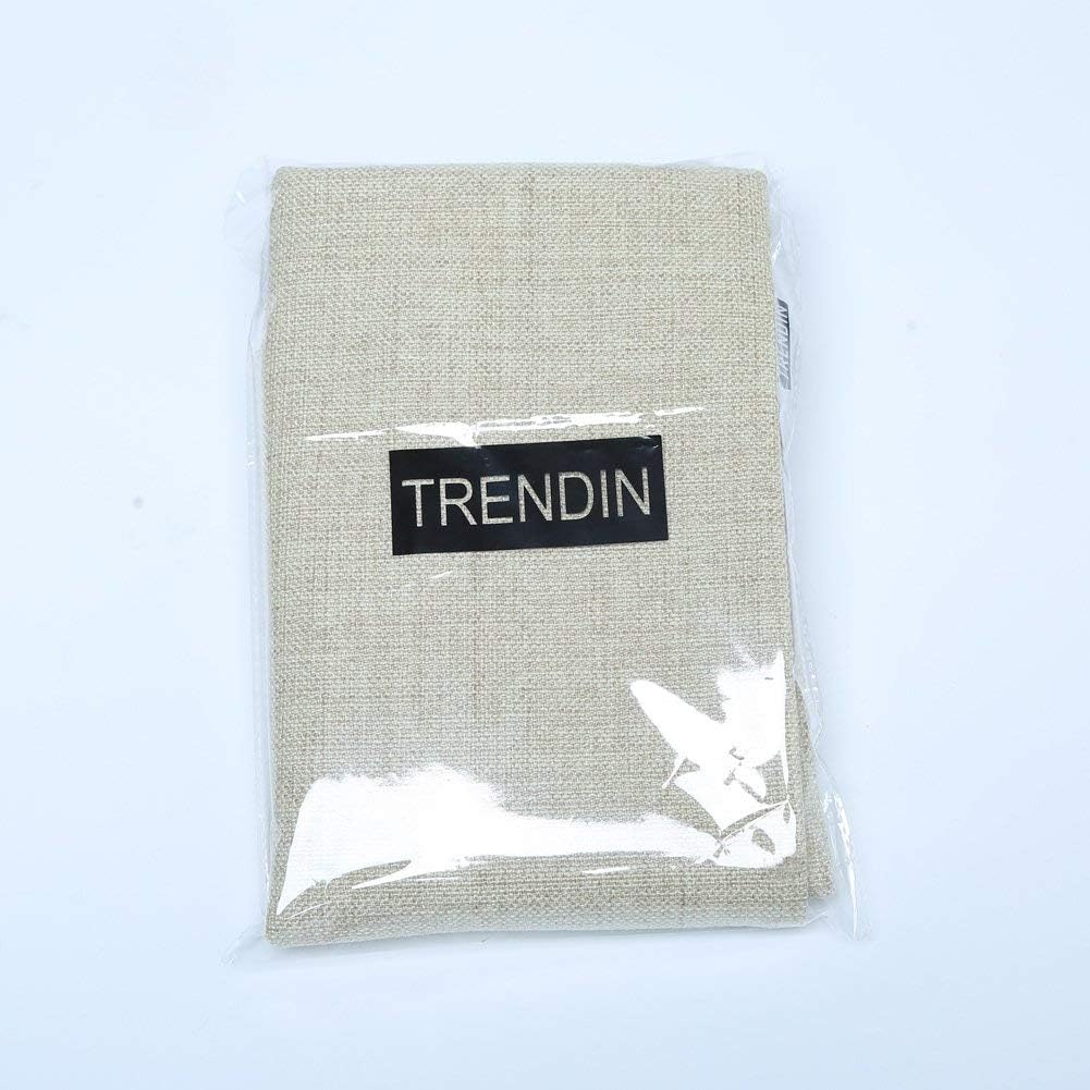 TRENDIN Decorative Throw Pillow Cover 20x12 inch Rustic Look Black Welcome to Our Porch Cushion Case