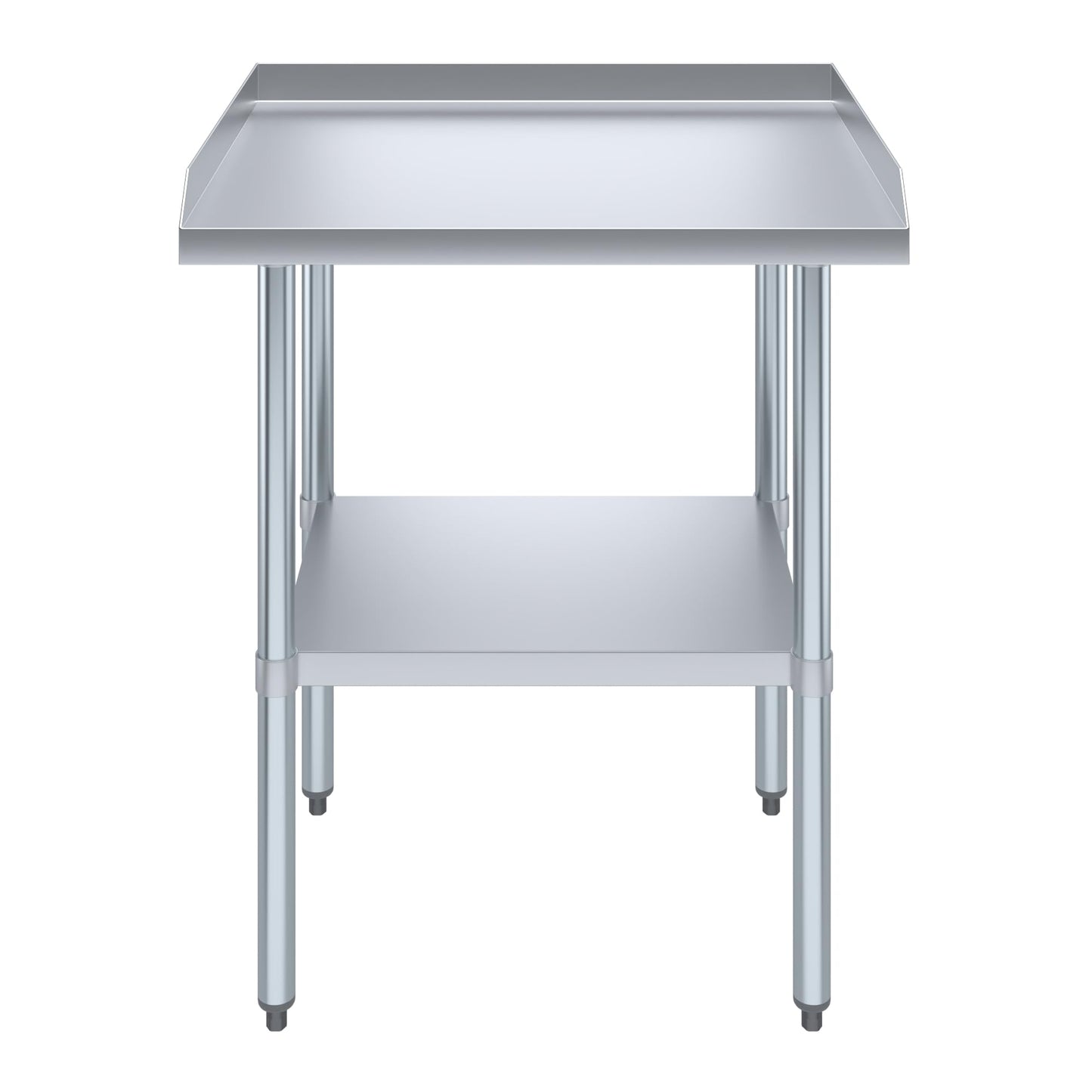 AmGood Commercial Work Table with Backsplash and Sidesplashes | Height: 35" | Stainless Steel Prep Table for Kitchen, Restaurant, Garage, Laundry | NSF (30" Long x 24" Deep)