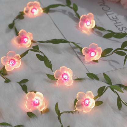 13ft 40 8 1 Pack Cherry Blossom Vine Lights LED Flower String Lights USB Plugin & Battery Operated Fairy Lights