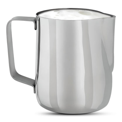 OCS Parts Polished Stainless Steel Frothing Pitchers | 33 Ounce Cup | Commercial Grade Pitchers to Steam and Froth Milk or Cream for Lattes, Cappuccinos and Espressos