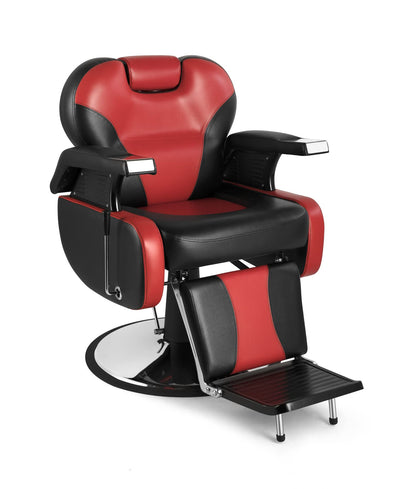 Funnylife Black Salon Styling Vintage Heavy Duty Hydraulic Reclining Barbershop Beauty Salon Equipment