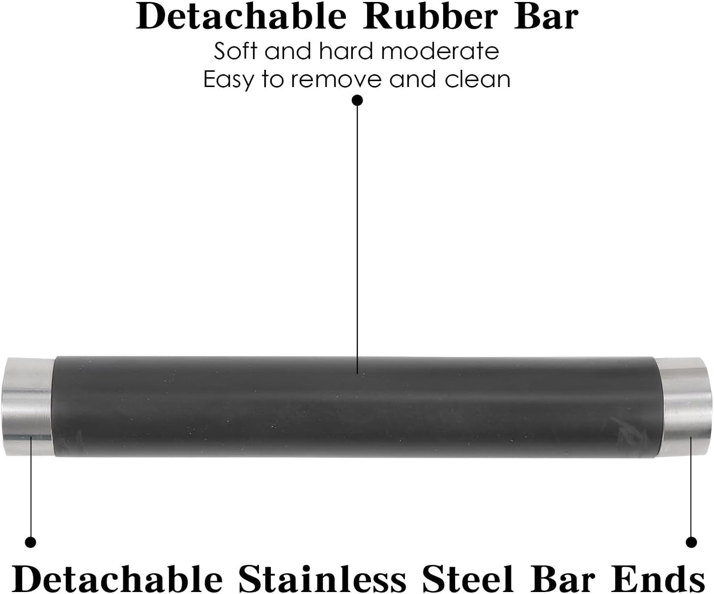 Stainless Steel Italian Espresso Tapping Box with Detachable Rod & Anti-Slip Rubber Base (Silver-S)