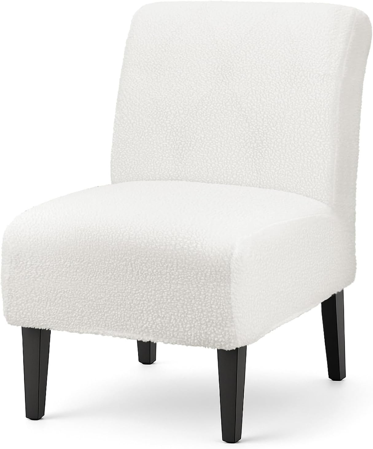 XIAROGEE Armless Armless 1) Teddy Wool Accent Chair Cover Heavy-duty Soft Plush Chair Slipcover Accent Chairs Covers