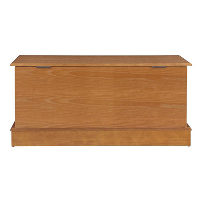 CARTESIAN Traditional Cedar Storage Chest in Honey Finish, Engineered Wood Construction, 40 x 16 x 18.5 Inches, Decorative Fan Design (Honey)