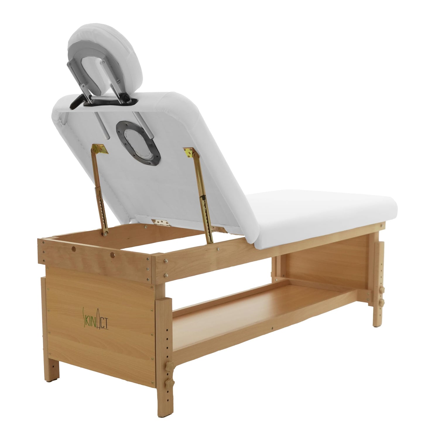 SKINACT Elegance Massage/Facial Bed & Table (White)