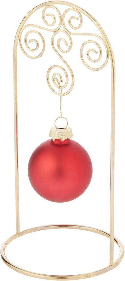 Bard's Arched Gold-toned Ornament Stand, Small Scroll, 8" H x 3.75" W x 3.75" D, Pack of 3