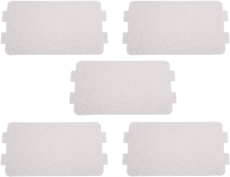 Garosa 5Pcs Microwave Oven Mica Plate Sheet, Microwave Waveguide Cover Replacement Repairing Accessory for Kitchen