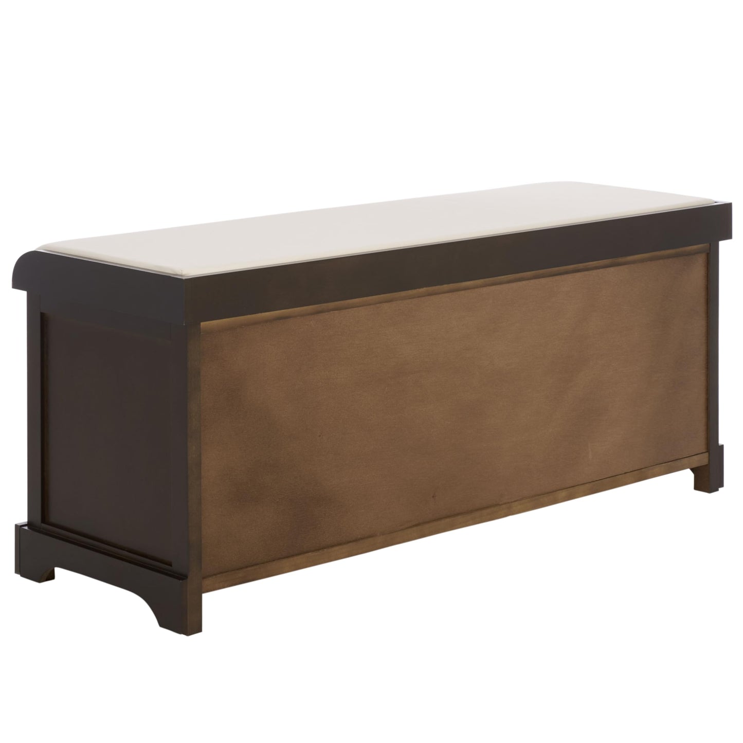 SAFAVIEH Furniture - Lonan Storage Bench - Dark Chocolate - Solid Wood - Farmhouse Lift-Top Design - Ideal for Entryway, Living Room, Hallway, 18" Seat Height (AMH5733F)