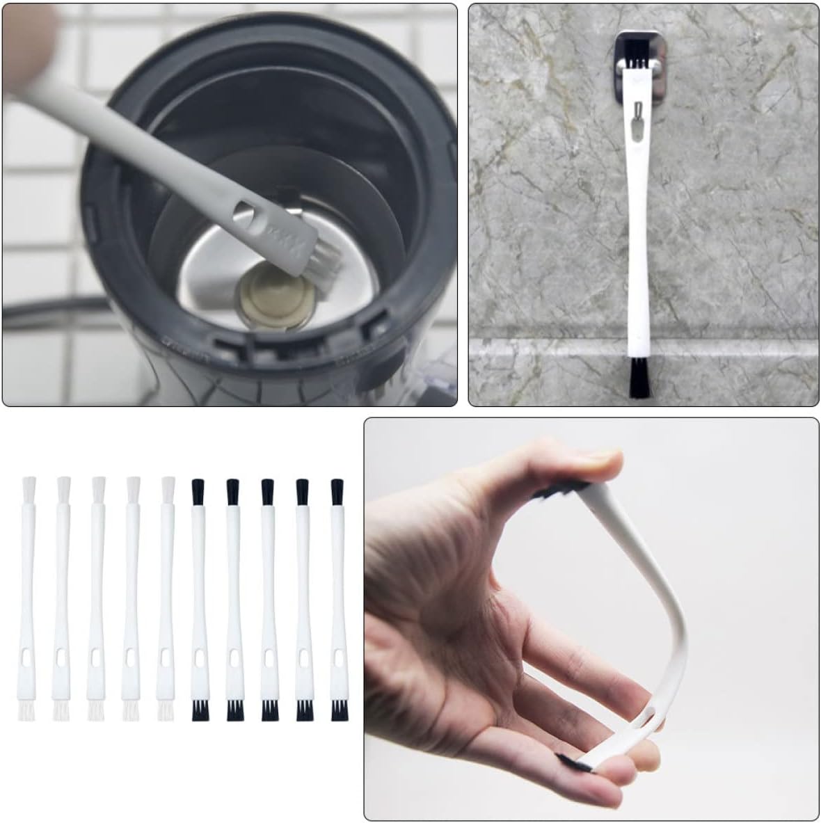 10pcs Razor Brush Cleaning Tool, Electric Shaver Brush, Coffee Grinder Brush, Small Cleaner Brush