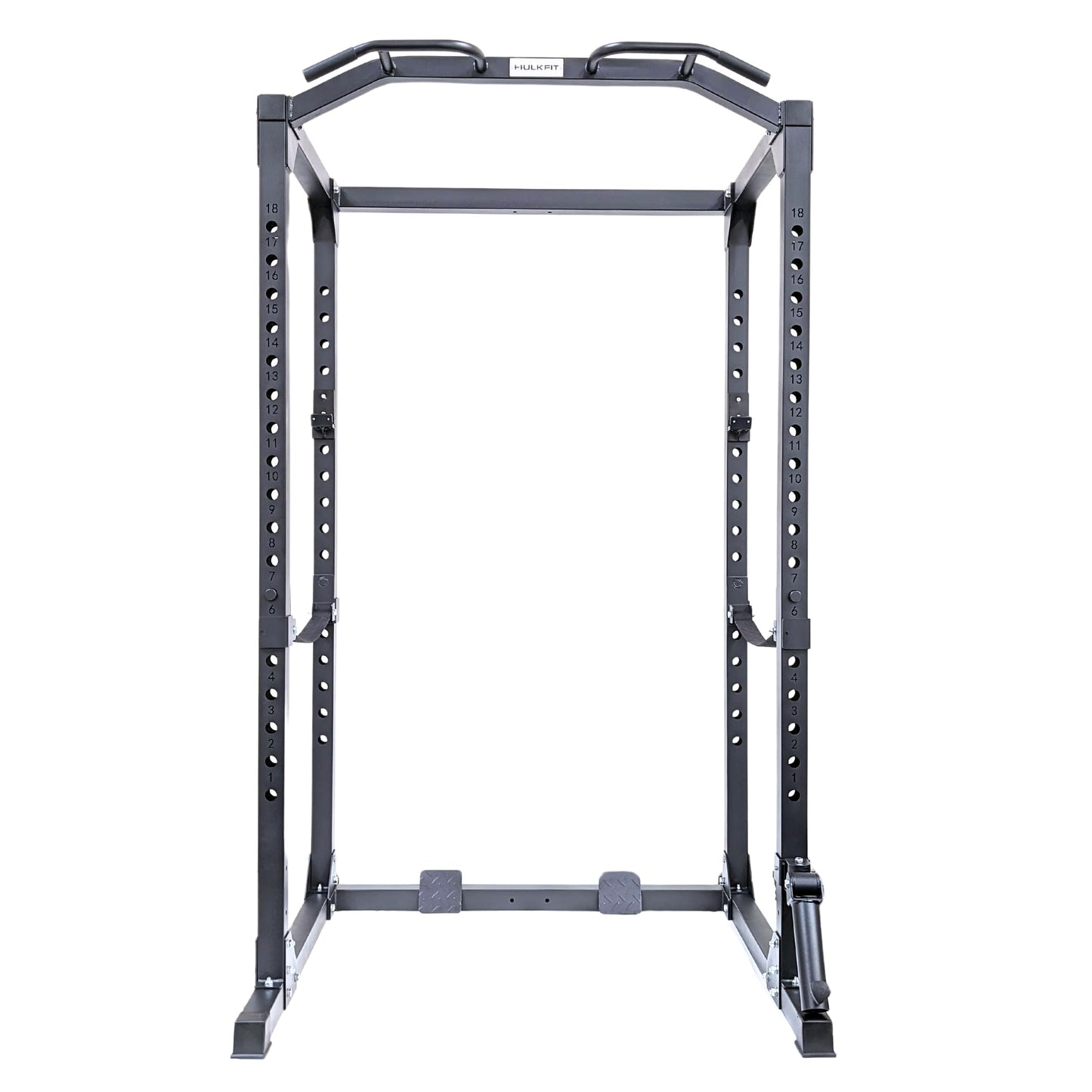 HulkFit Multifunctional Gen 2 Pro Series Power Cage Squat Rack with Home Gym Attachments and Accessories - Black