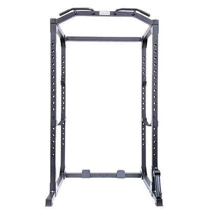 HulkFit Multifunctional Gen 2 Pro Series Power Cage Squat Rack with Home Gym Attachments and Accessories - Black