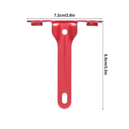 Co2 Bottle Bracket, Road Mountain Inflating Bracket CO2 Cartridge Holder, Can Mount 2 Cartridges (Red)